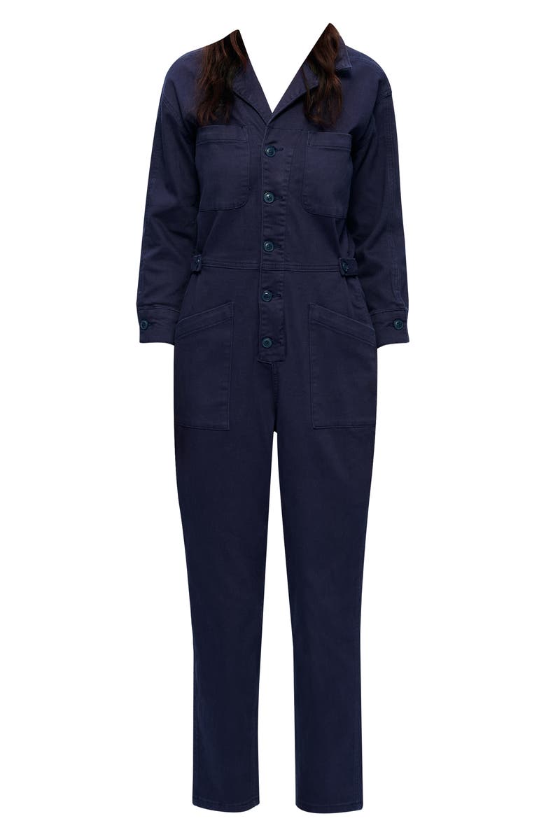 Bayeas Stretch Denim Jumpsuit, Alternate, color, Midnight Blue
