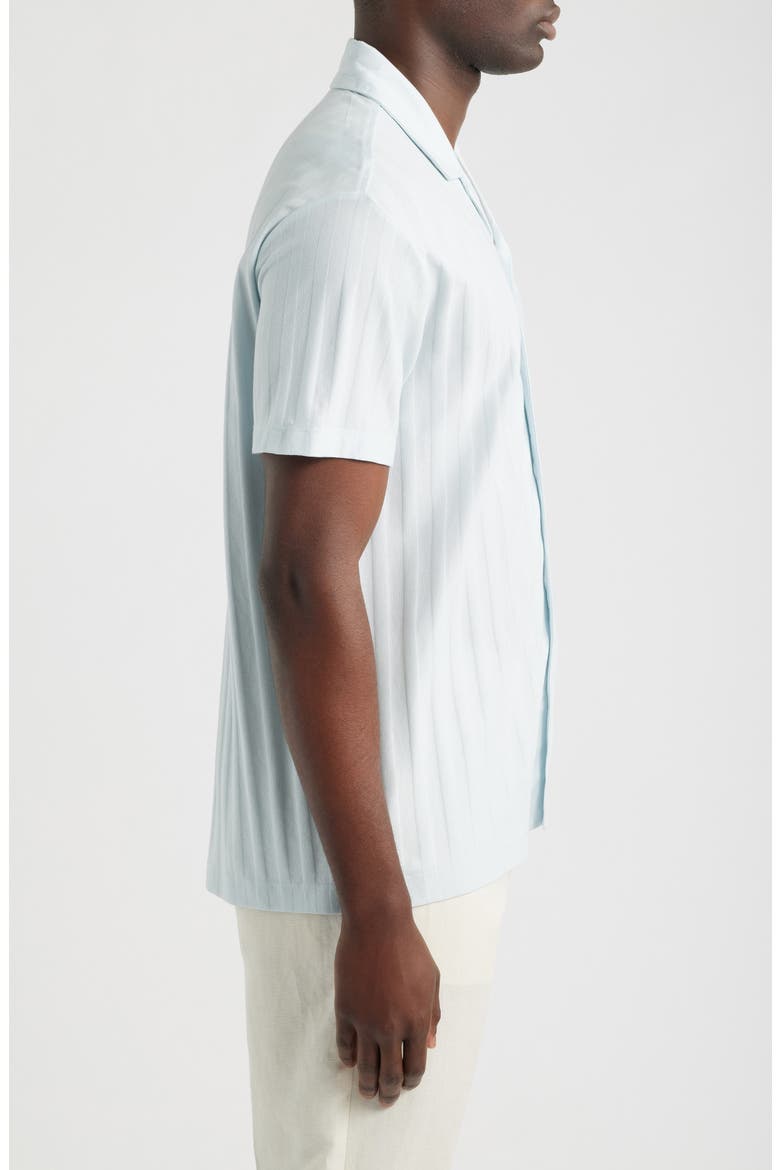 Sampson Short Sleeve Woven Shirt, Alternate, color, SOFT BLUE