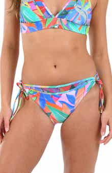 La Blanca Tropi-Flage Adjustable Loop Bikini Bottoms