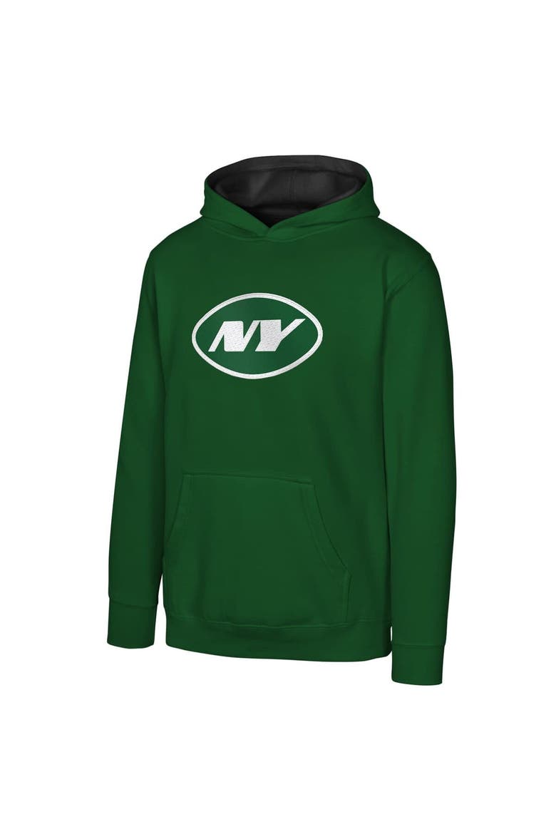 Youth Green New York Jets Prime Pullover Hoodie, Main, color, Green