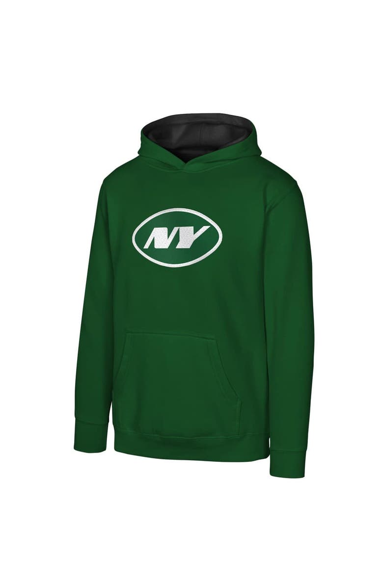 Outerstuff Youth Green New York Jets Prime Pullover Hoodie, Main, color, Green