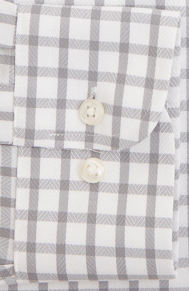 Nordstrom Men's Shop Smartcare Trim Fit Plaid Dress Shirt, Alternate, color, 