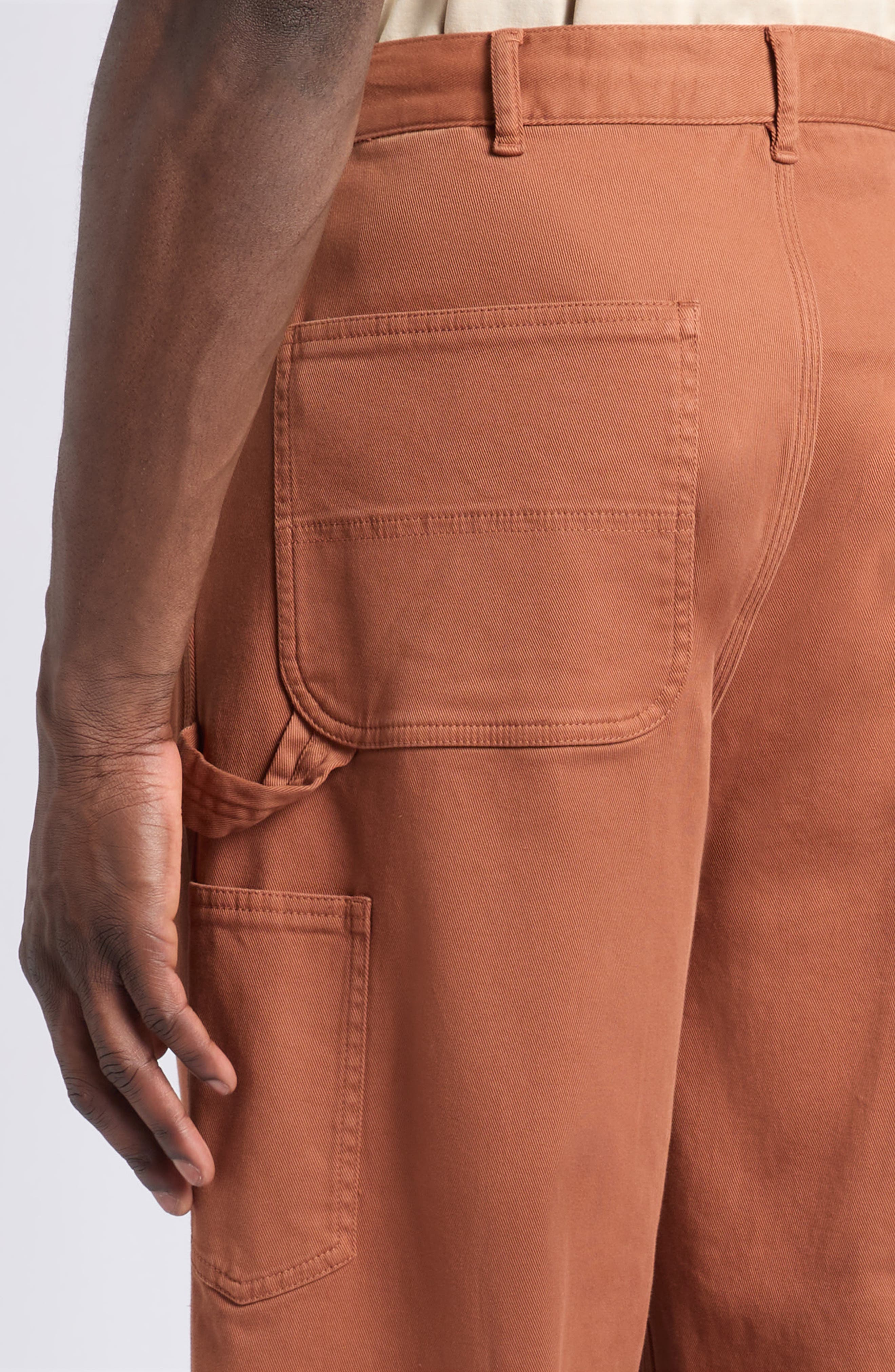 MONCLER ダークブラウン コットンモールスキンカバーオールテーラード Cotton Stretch Twill Carpenter Pants (Men) | Nordstrom