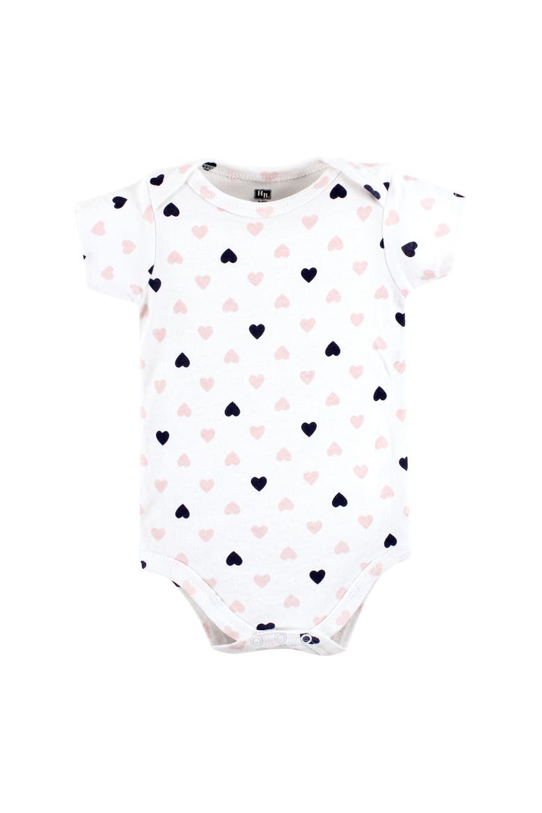 Cotton Bodysuits 5-Pack, Alternate, color, Girl Mommy Pink Navy 5Pk