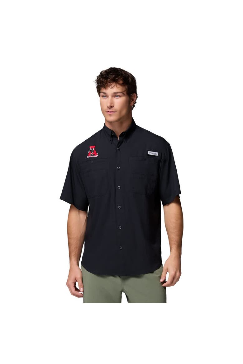 Men's Columbia Black Alabama Crimson Tide Tamiami Omni-Shade Button-Down Shirt, Main, color, Black