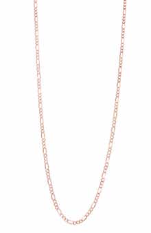 FZN 10K Gold Figaro Chain Necklace