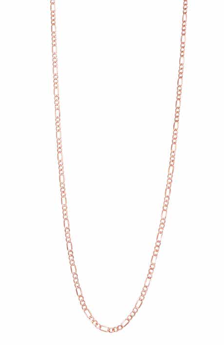 FZN 10K Gold Figaro Chain Necklace