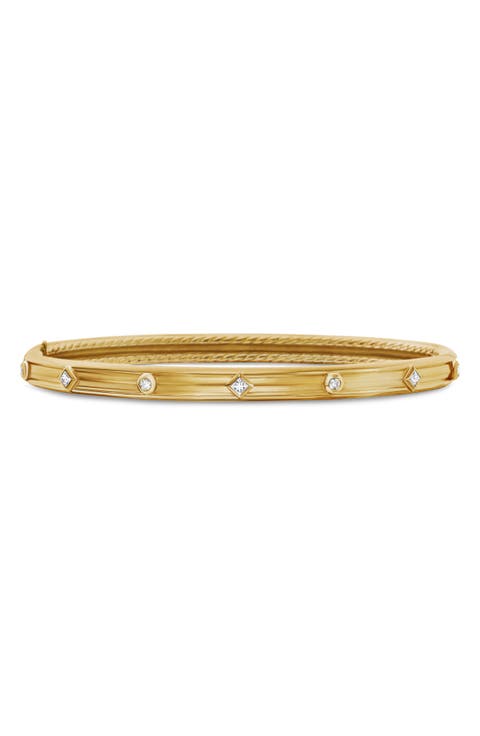 Modern Renaissance Bracelet in 18K Yellow Gold with Diamonds