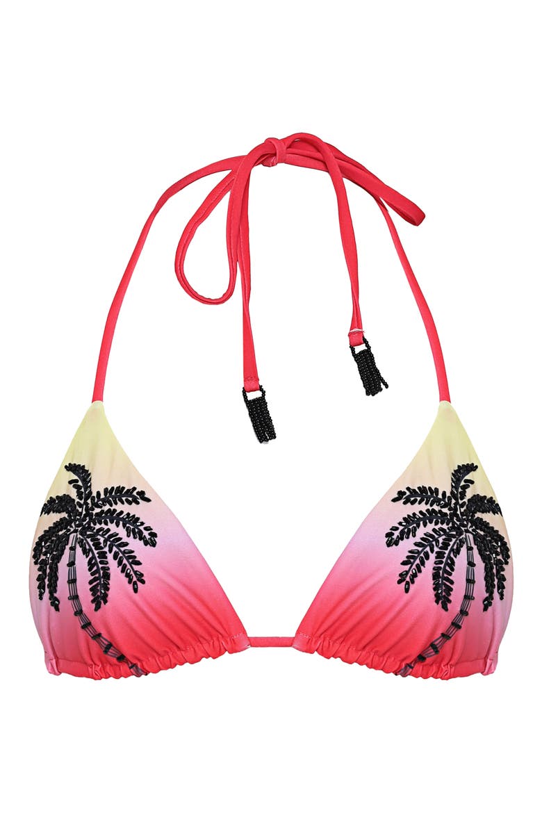 Balmy Reversible Bikini Top, Alternate, color, RED OVERFLOW
