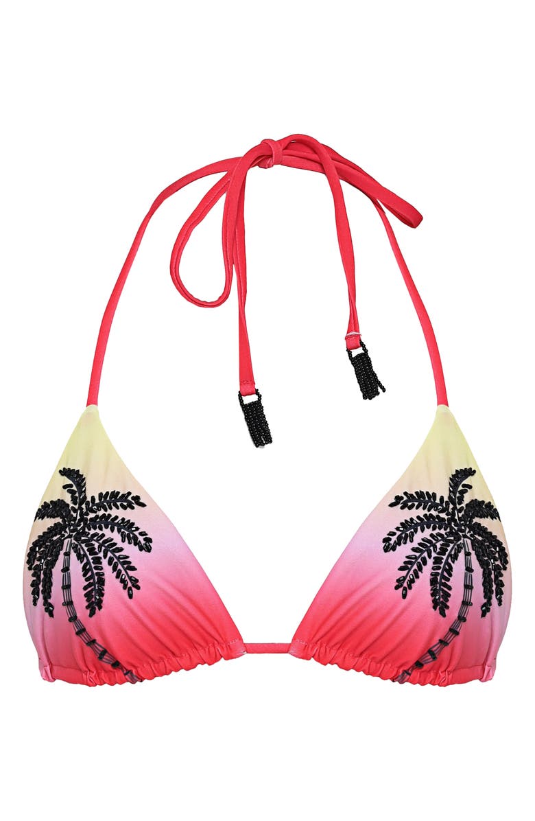 Maaji Balmy Reversible Bikini Top, Alternate, color, Red Overflow
