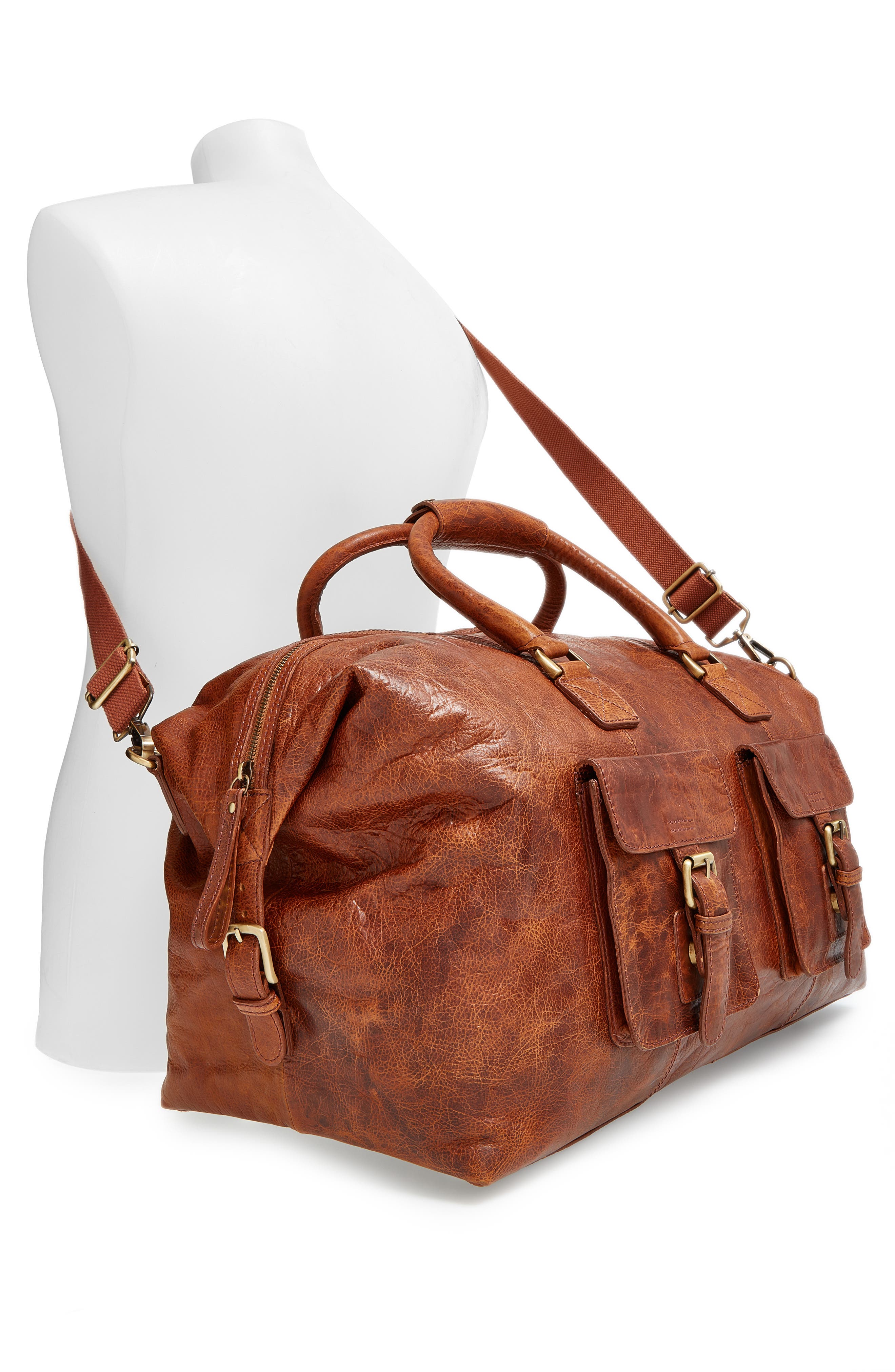 Rawlings <sup>®</sup> Rugged Leather Duffle Bag, Alternate, color, 