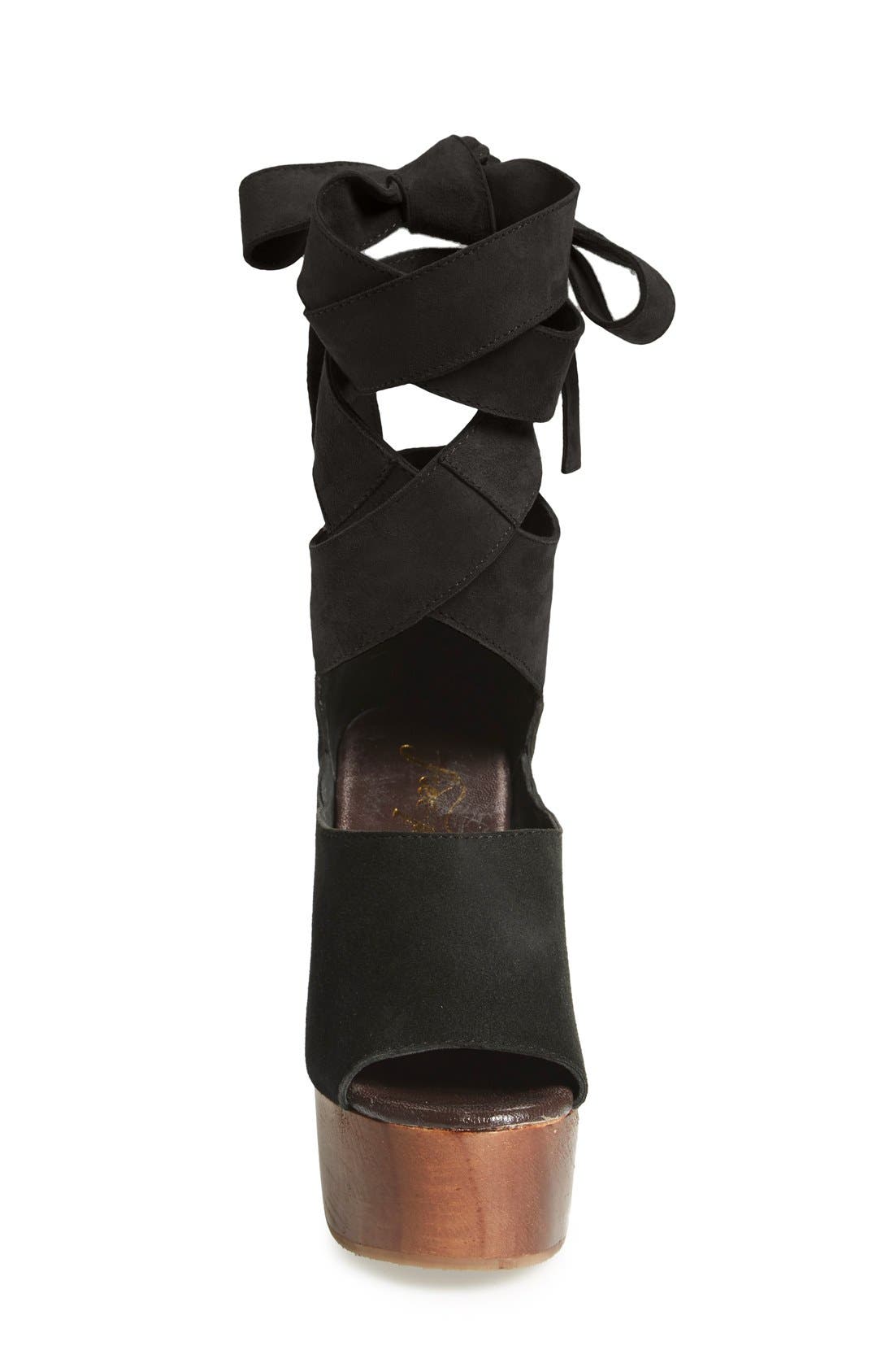 Free People 'Touch the Sky' Wrap Platform Clog Sandal, Alternate, color, 