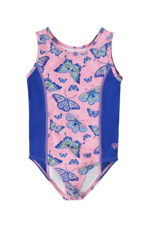 Uv Skinz 2pc Swimsuit Shrug Set In Blue