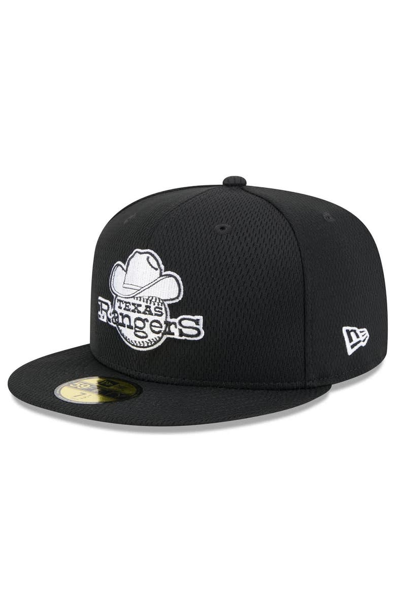 New Era Men's New Era Black Texas Rangers 2025 MLB Clubhouse 59FIFTY Fitted Hat, Main, color, 