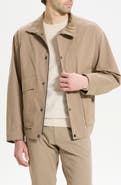 Theory Peach Cotton Blend Utility Jacket