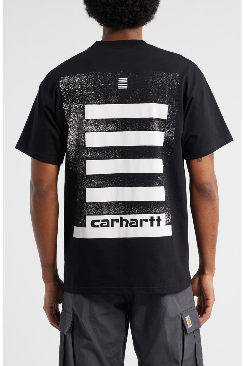 Archive Lines Organic Cotton Graphic T-Shirt, Alternate, color, BLACK