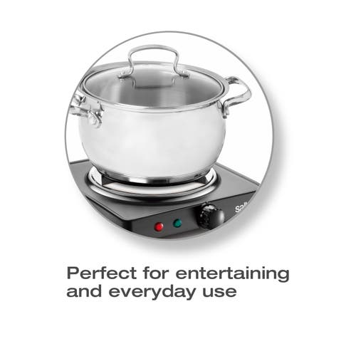 Salton Portable Cooktop Single In Black