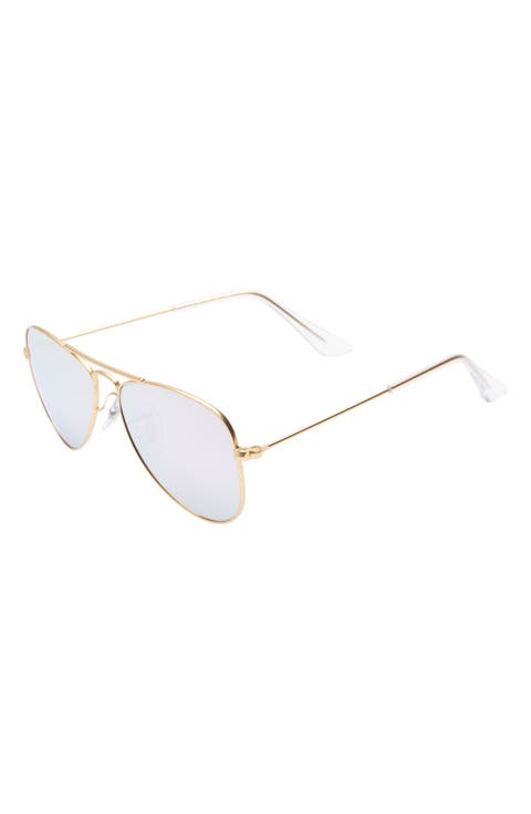 Junior 50mm Mirrored Aviator Sunglasses (Kids)