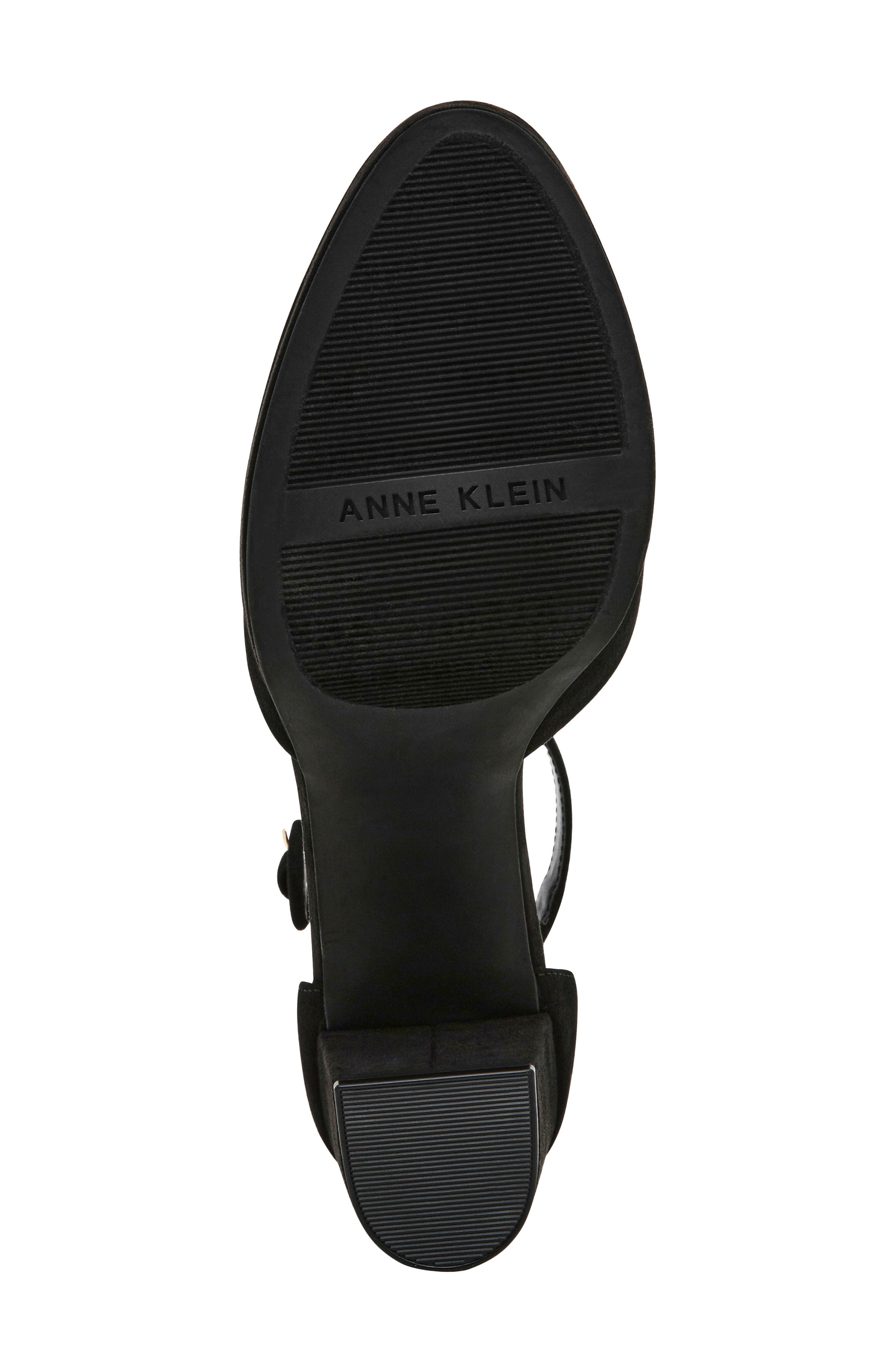 Faith Platform Ankle Strap Pump, Alternate, color, BLACKK MICRO SUEDE
