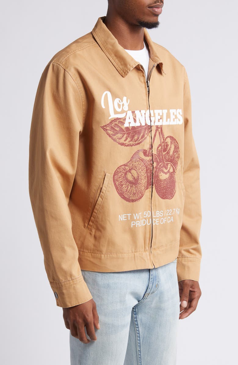 PacSun Los Angeles Cherry Jacket, Alternate, color, Tan