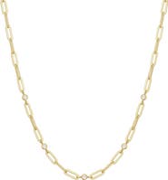 ANIA HAIE Bezel Cubic Zirconia Station Chain Necklace