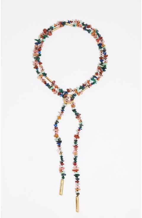 Multicolor stones necklace
