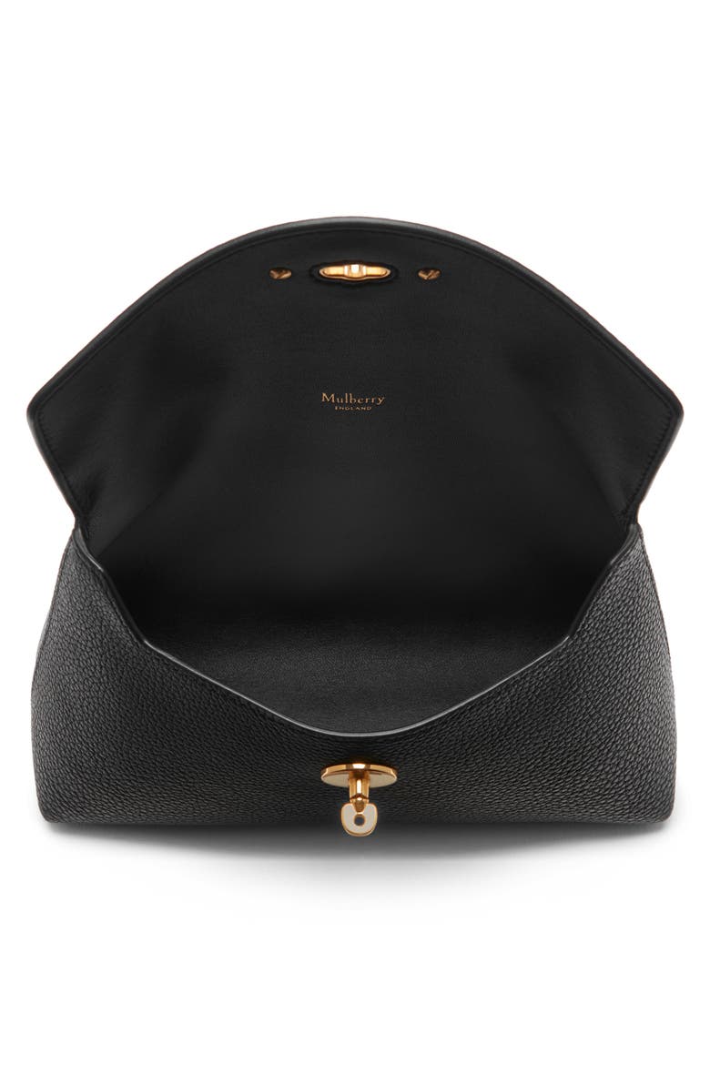 Darley Leather Cosmetics Pouch, Alternate, color, BLACK