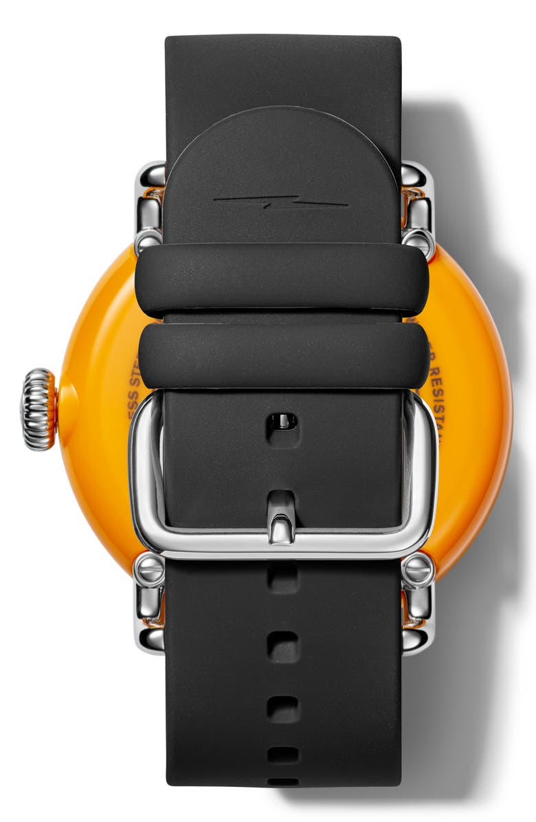 Shinola Detrola No.2 Silicone Strap Watch, 43mm, Alternate, color, 