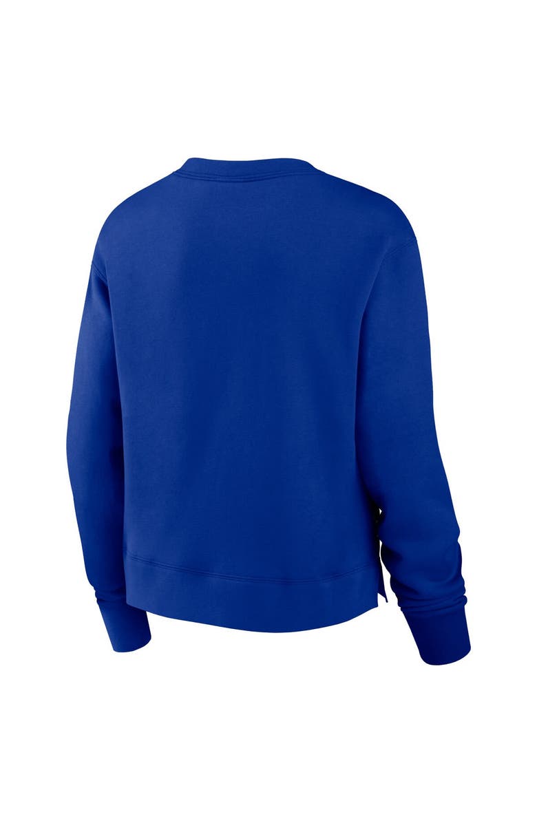 Nike Women's Nike Royal Buffalo Bills High Hip Fleece Pullover Sweatshirt, Alternate, color, 