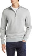 BOSS Sidney Half Zip Cotton Blend Pullover