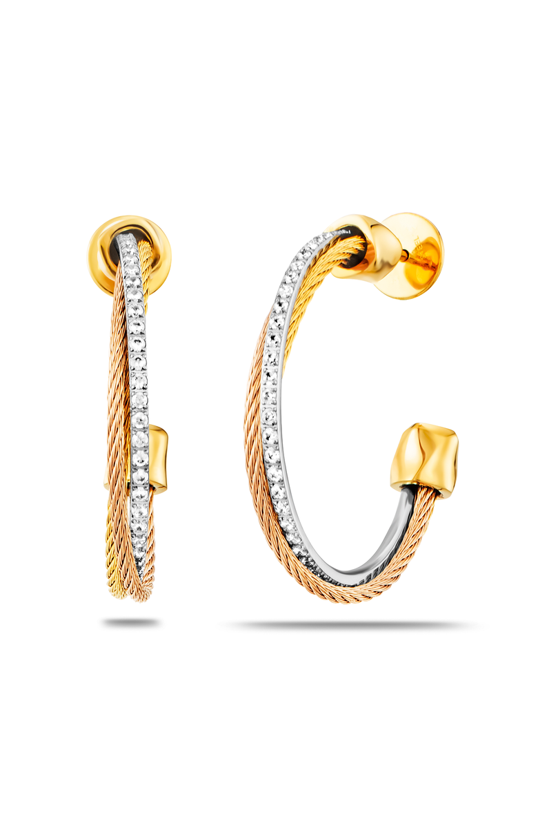 CHARRIOL Celtic Triquetra Earrings, Main, color, Tricolor