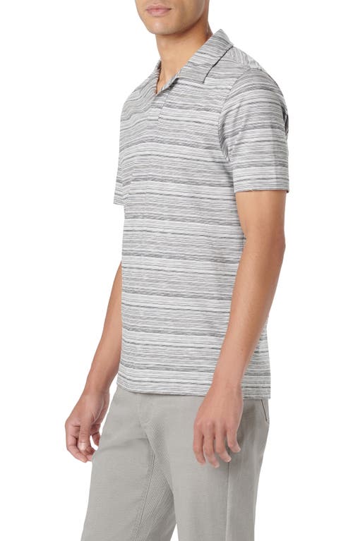 Bugatchi Johnny Collar Polo In Gray