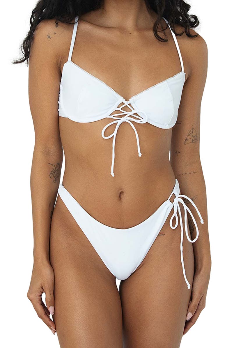 Bright Swimwear Alice Bottom, Alternate, color, White