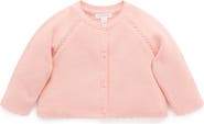 Purebaby Scalloped Knit Cardigan