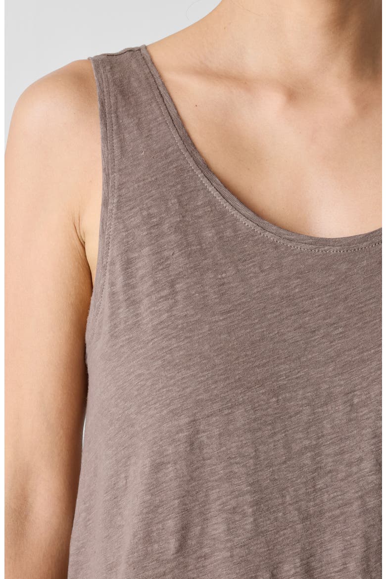 Organic Linen Tank, Alternate, color, COCOA