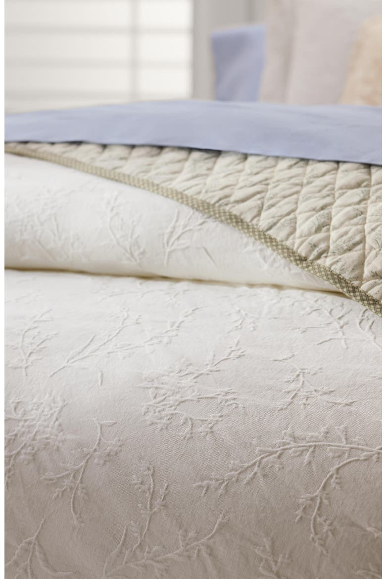 Carly Duvet Cover & Sham Set, Alternate, color, WHITE
