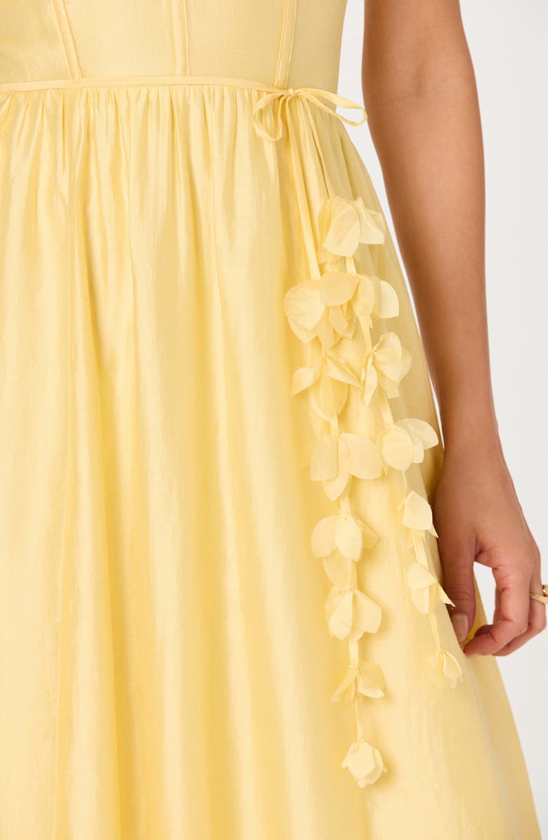 ASTR the Label Halcyon A-Line Dress, Alternate, color, Yellow