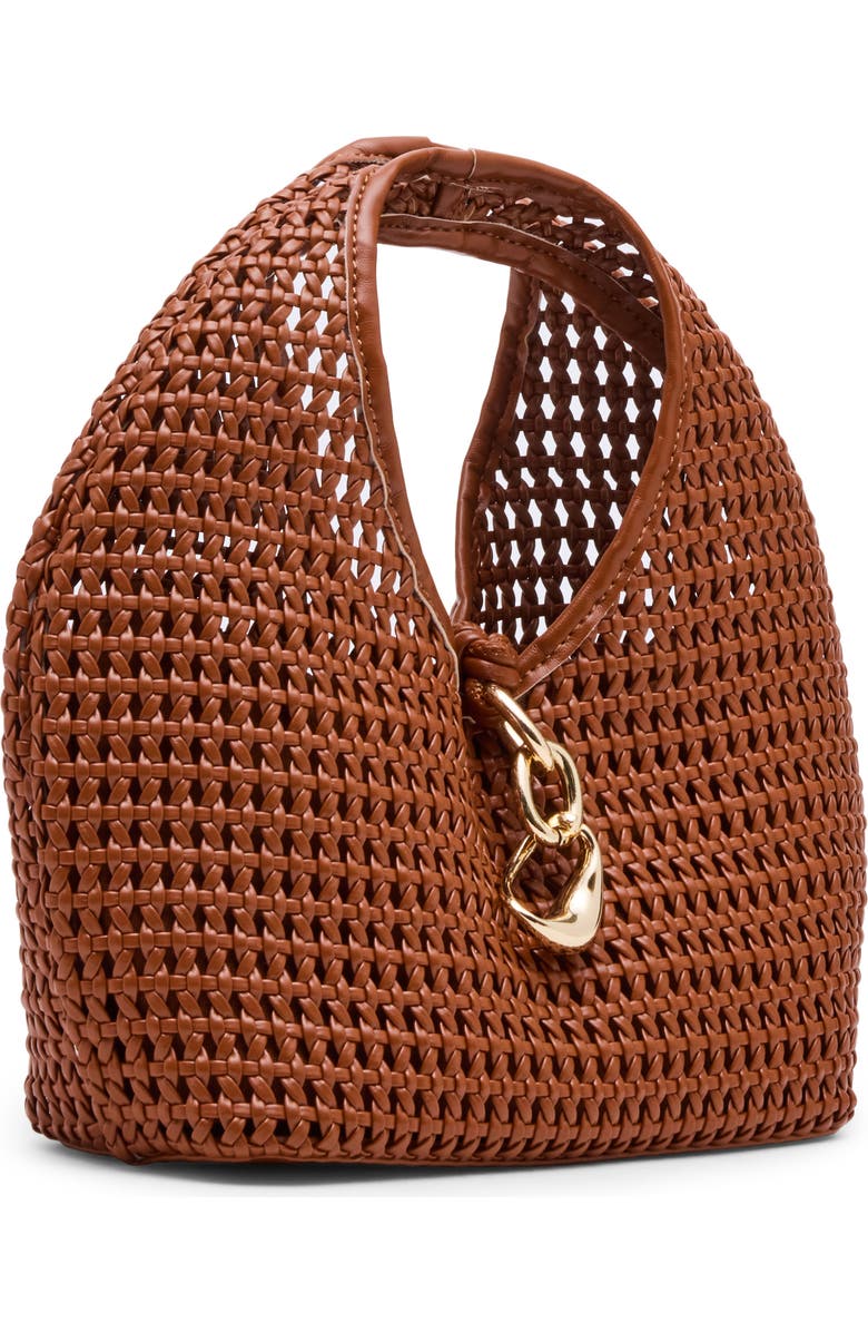Dolce Vita Dahlia Woven Handbag, Alternate, color, Cognac