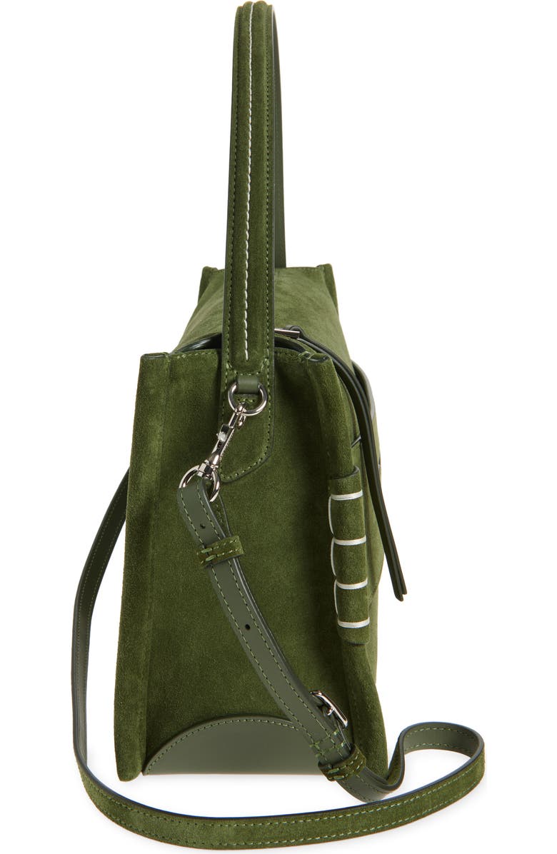 JW Anderson Medium Loafer Leather Shoulder Bag, Alternate, color, Khaki 575