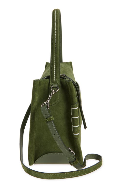Jw Anderson Medium Loafer Leather Shoulder Bag In Khaki 575
