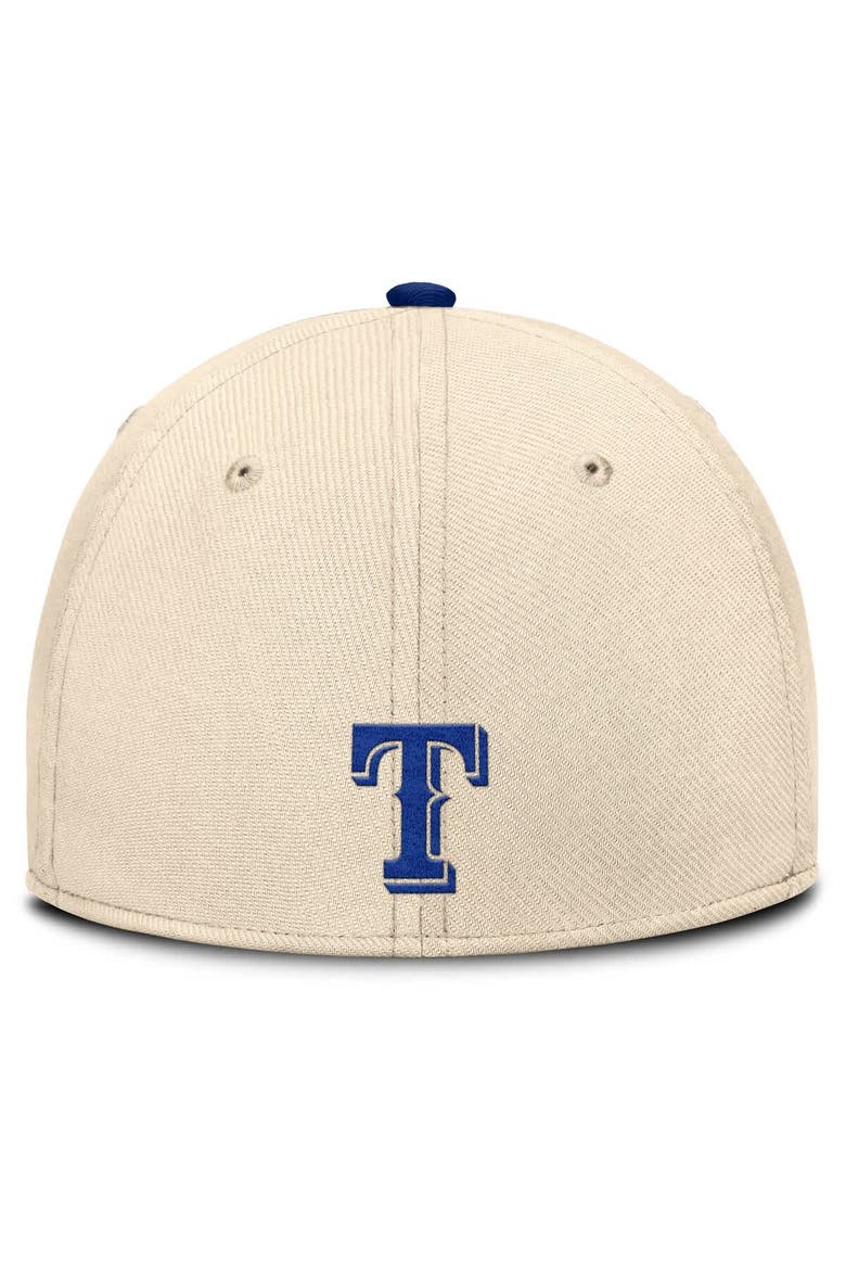 Men's Nike Natural/Royal Texas Rangers Statement Rise Performance Flex Hat, Alternate, color, Natural