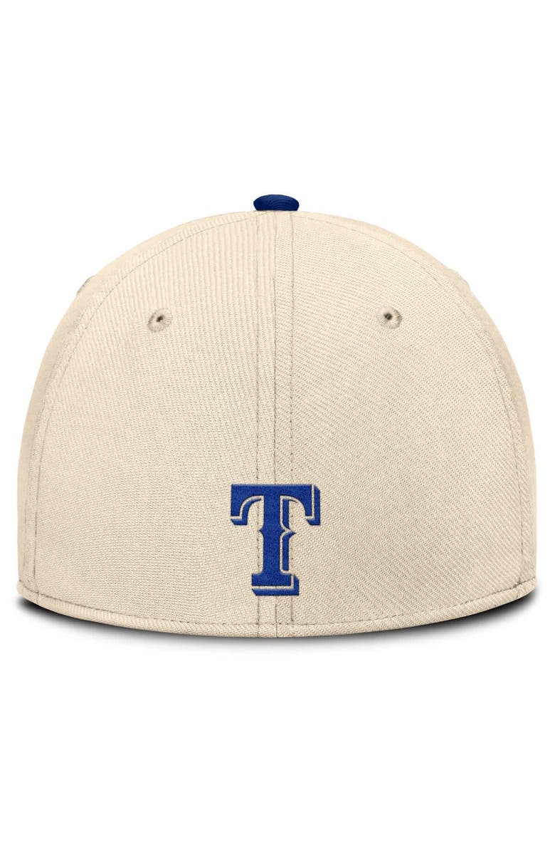 Nike Men's Nike Natural/Royal Texas Rangers Statement Rise Performance Flex Hat, Alternate, color, Natural