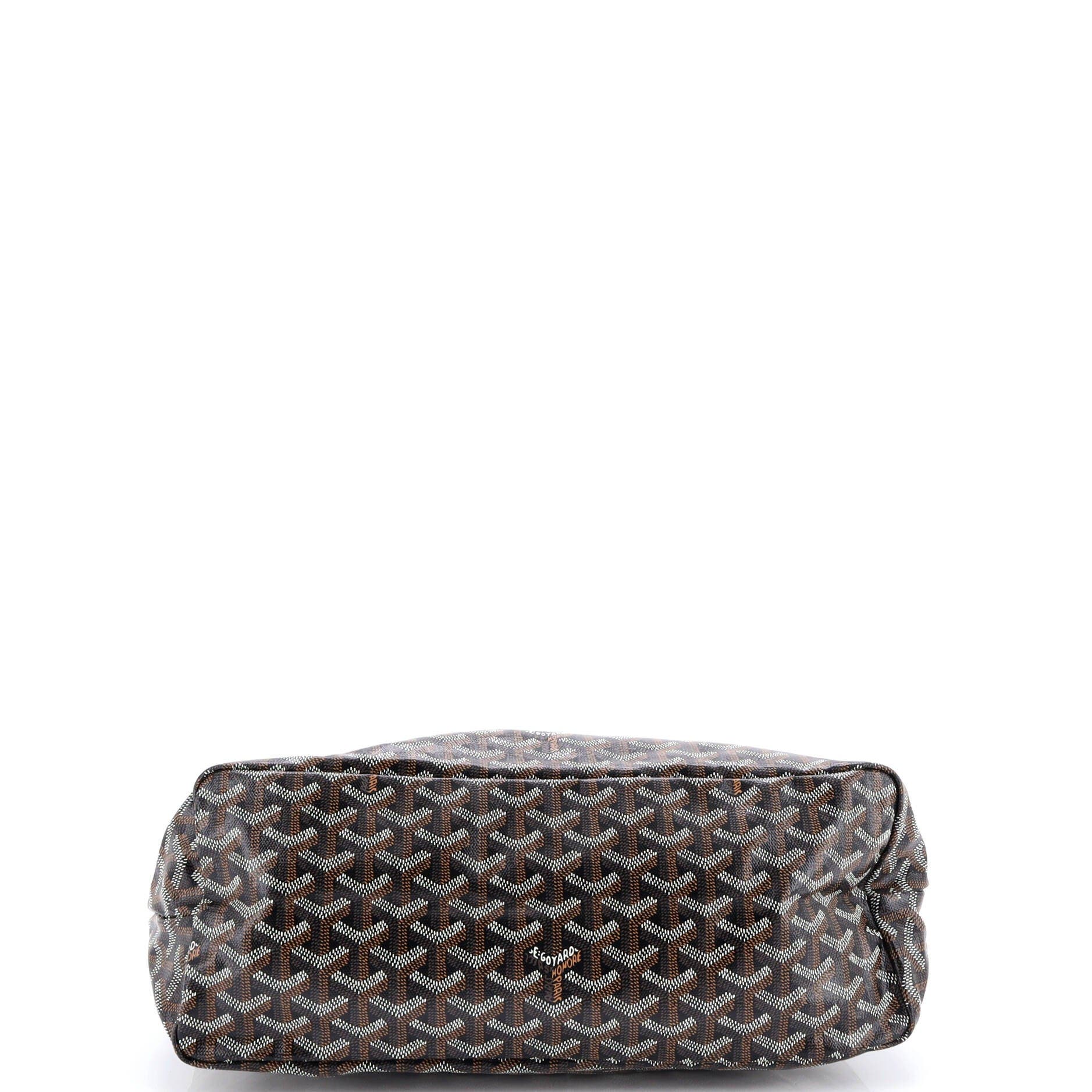 Pre-Owned Goyard Boheme Hobo Coated Canvas, Alternate, color, Black