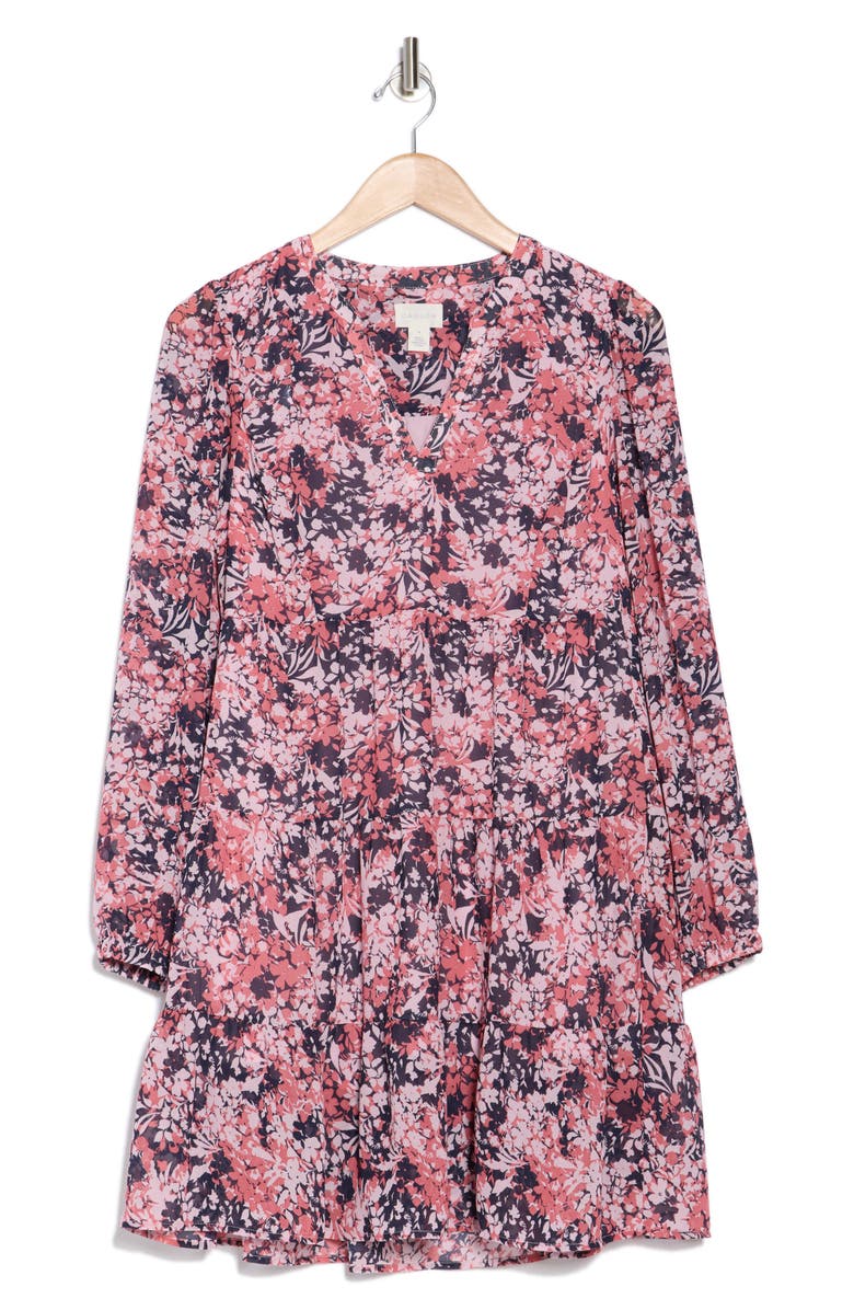 Caslon<sup>®</sup> Long Sleeve Tiered Dress, Alternate, color, 