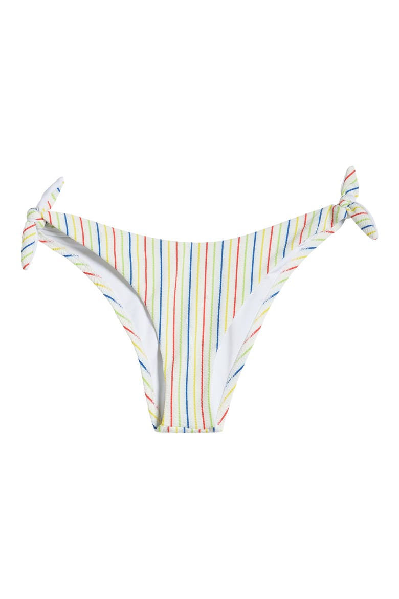 Lou Gignham Side Tie Bikini Bottoms, Alternate, color, RETRO STRIPE