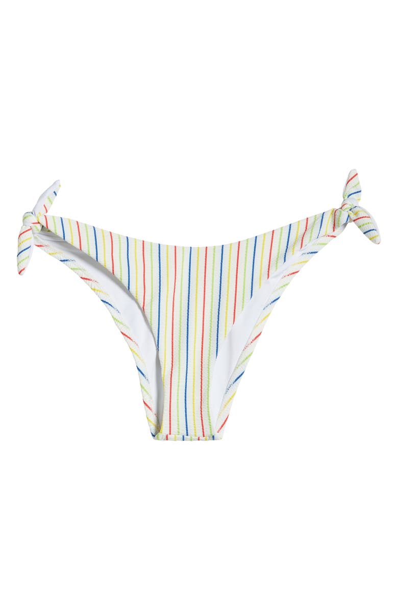 Vitamin A<sup>®</sup> Lou Gignham Side Tie Bikini Bottoms, Alternate, color, Retro Stripe