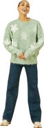 Yumi Crochet Flower Knit Sweater