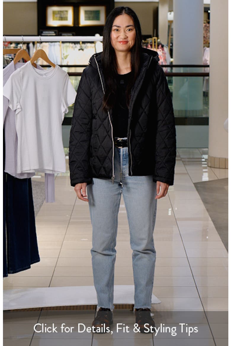 Water Resistant Hooded Quilted Jacket video