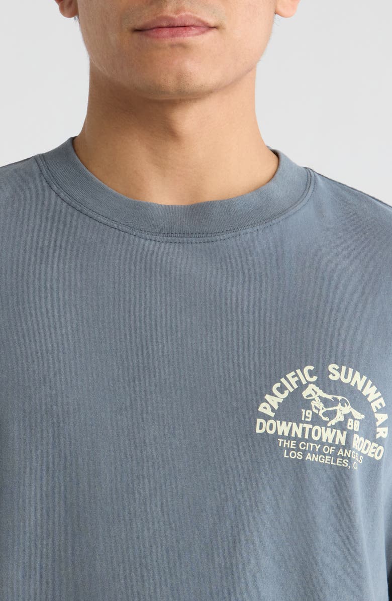 PacSun Downtown Rodeo Graphic T-Shirt, Alternate, color, Navy