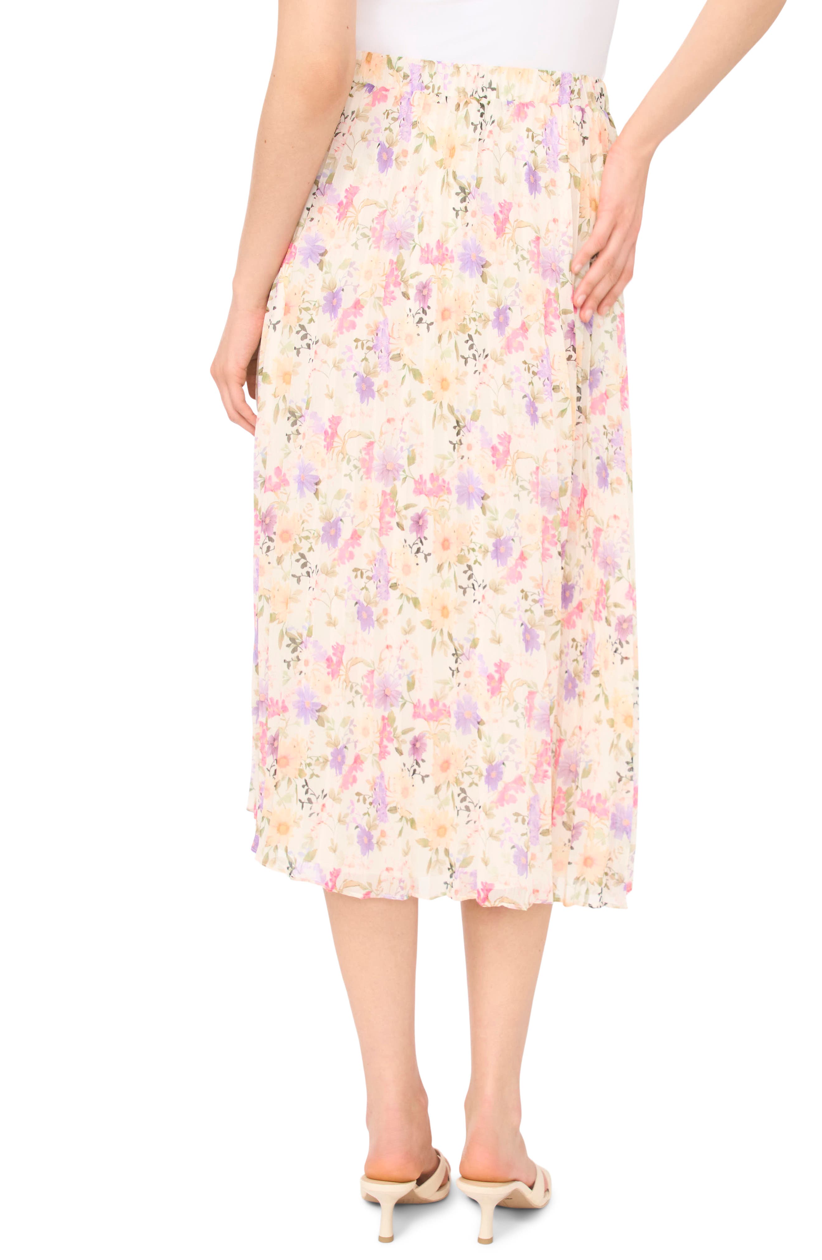 Sunburst Pleated Midi Skirt - image 4
